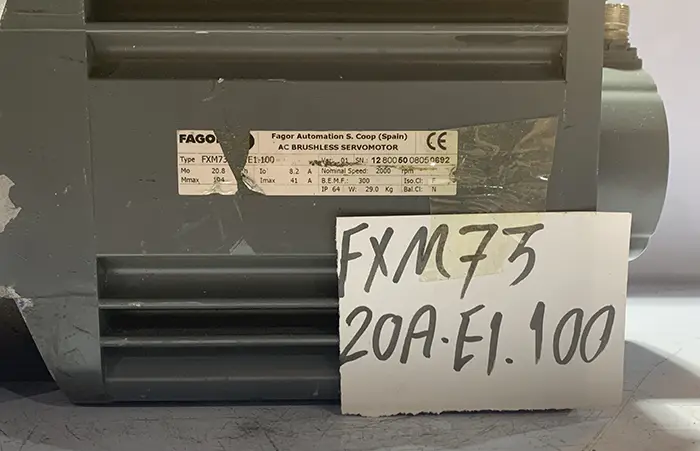 سروو موتور فاگور FXM73.20A.E1.100 توان 41 بدون ترمز