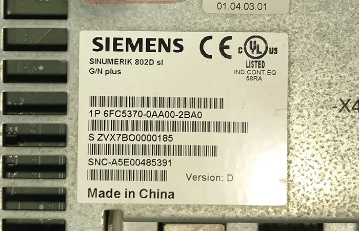 کنترلر صنعتی- 6FC5370-0AA00-2BA0 - زیمنس - Siemens