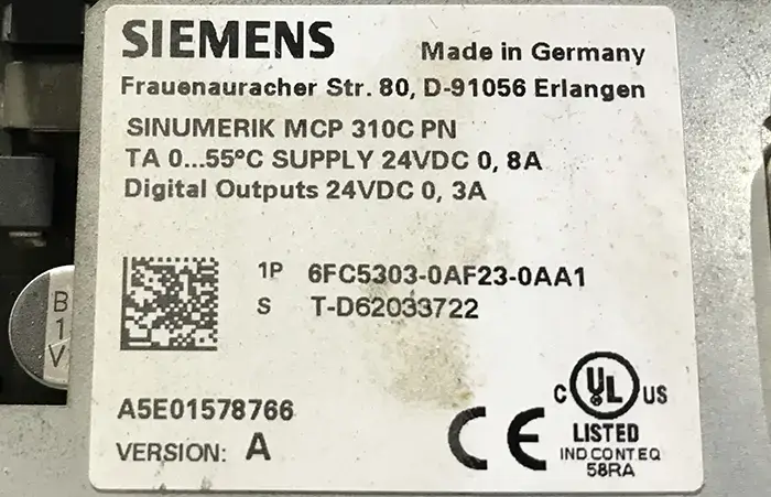 صفحه کلید صنعتی - 6FC5303-0AF23-0AA1 - Siemens