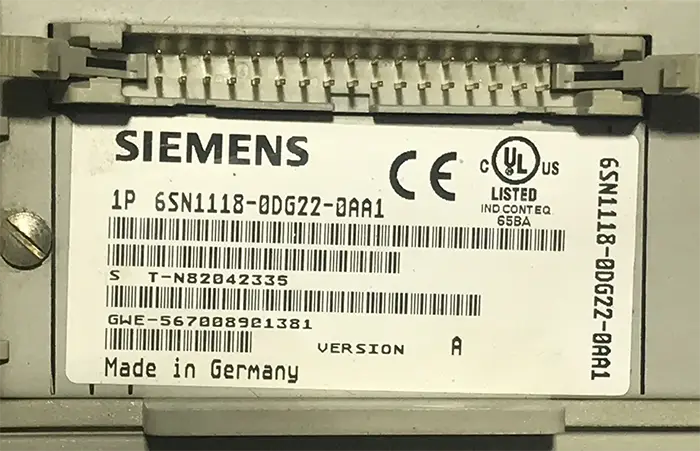 سروو درایو زیمنس 6SN1118-0DG22-0AA1 کارکرده