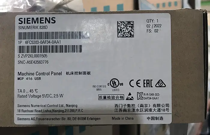 MCP صنعتی - زیمنس - Siemens - 6FC5303-0AF34-0AA1