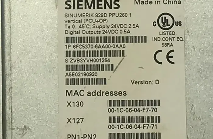 کنترلر صنعتی - زیمنس - Siemens - 6FC5370-6AA00-0AA0