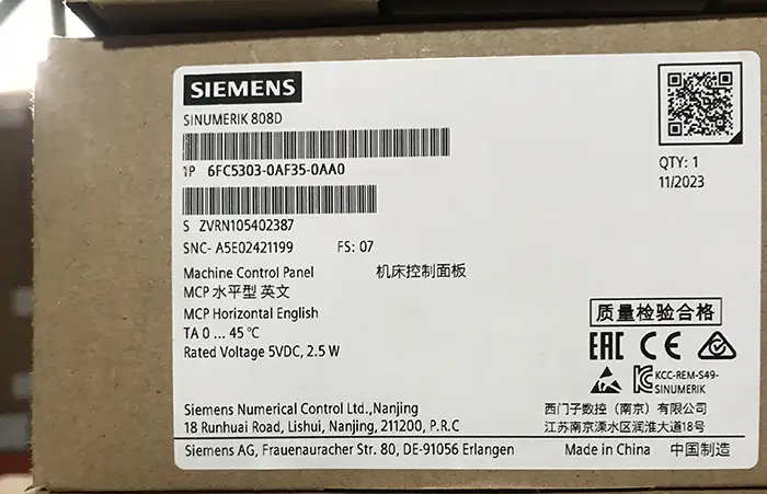 MCP صنعتی - زیمنس - Siemens - 6FC5303-0AF35-0AA0