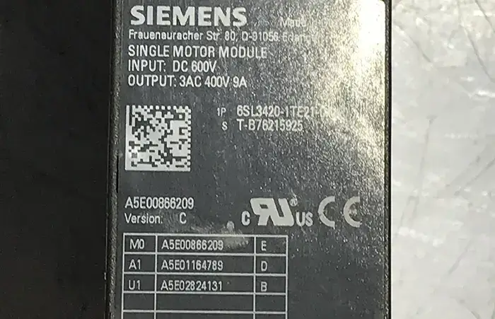 سروو درایو زیمنس 6SL3420-1TE21-0AA0 کارکرده