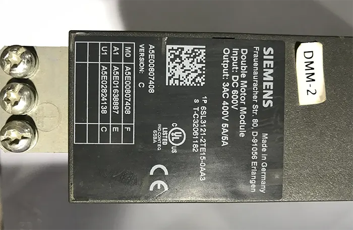 سروو درایو زیمنس 6SL3121-2TE15-0AA3 کارکرده