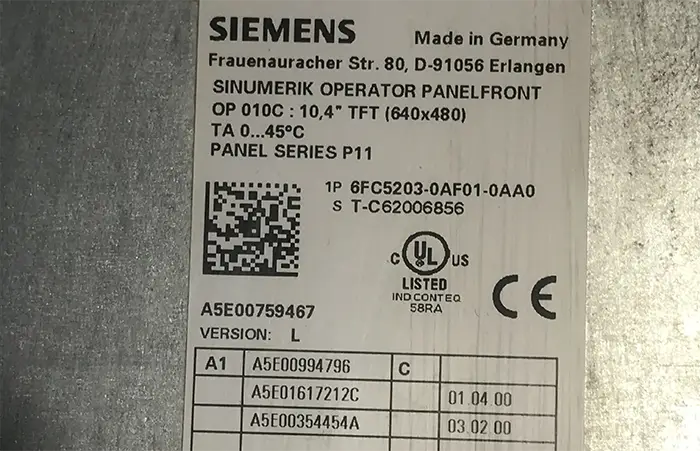-مانیتور صنعتی - زیمنس - Siemens-6FC5203-0AF01-0AA0